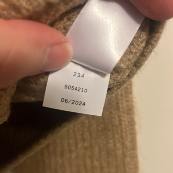 NWT | Nordstrom | L | Half zip colorbock sweater | latte heather - Picture 8 of 10